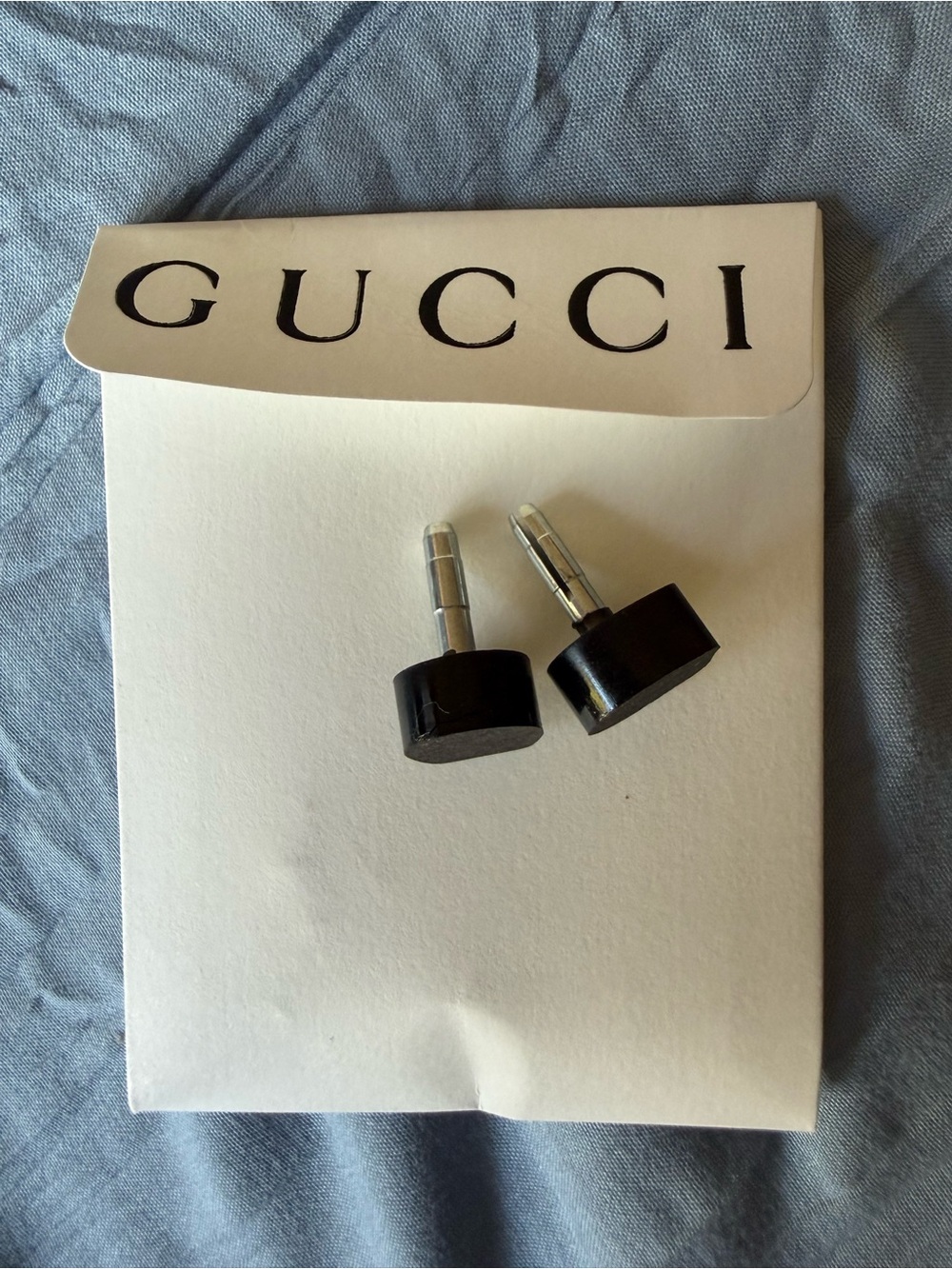 Pair of Gucci high heel replacement tips